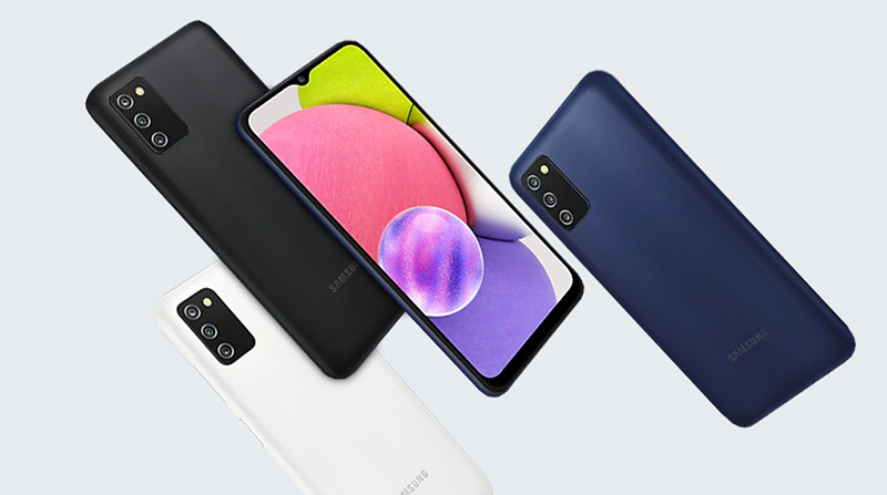 Galaxy A03s l&agrave; đối thủ đ&aacute;ng gờm của c&aacute;c d&ograve;ng điện thoại ph&acirc;n kh&uacute;c gi&aacute; rẻ